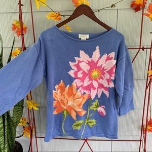Vintage Floral Sweater